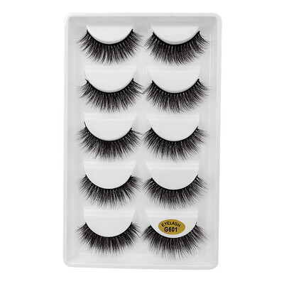 

〖Follure〗5 Pair 3D Natural Thick False Fake Eyelashes Eye Lashes Makeup Extension