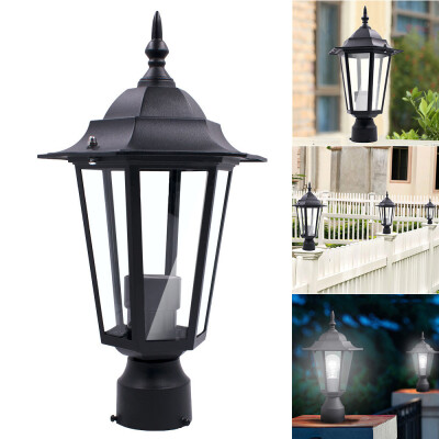 

Siaonvr Post Pole Light Outdoor Garden Patio Driveway Yard Lantern Lamp Fixture Black