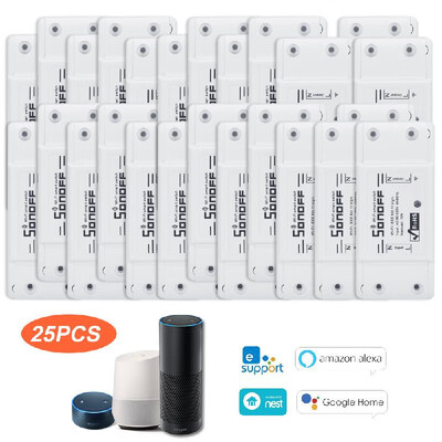 

SONOFF Basic Wifi Switch Works with Alexa for Google Home Timer 10A2200W Wireless Remote Switch for AndroidIOS APP Control for E