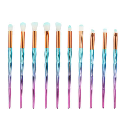 

10pcsset 3D Rainbow Diamond Eyebrow Shadow Eyelashes Makeup Brushes Kit