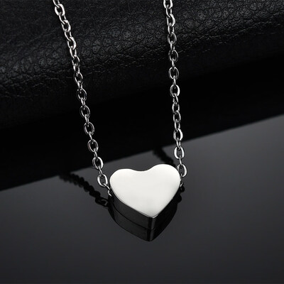 

Heart Necklace New Fashion Simple Short Necklace Female Sweater Chain Of Love Necklace