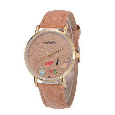 

Best Selling Womens Watches Cute Little Pattern Dial Ladies High Quality Quartz Wristwatch Fashion Clock Casual Reloj Mujer