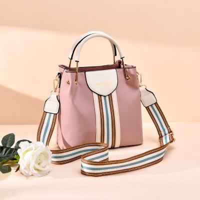 

Girl sweet Korean version ins super fire bucket bag tide student large capacity single shoulder portable color bag diagonal package