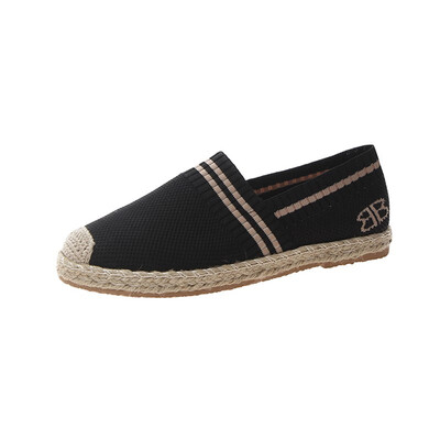 

YI XIE 2019 summer new casual mesh breathable fisherman shoes female Korean version of the wild flat shoes a pedal lazy shoes 7446