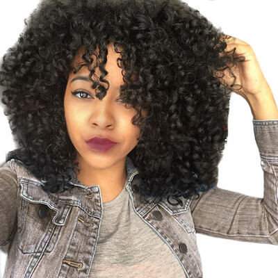

〖Follure〗Front Wigs For Black Women Long Curly Hair 56cm Afro Heat Hair Wigs