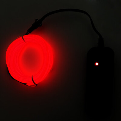 

Gobestart Flexible LED Light EL Wire String Strip Rope Glow Decor Neon Lamp USB Controlle