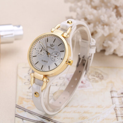 

Hot supply student table rivet fine strap personality ladies fashion quartz watch female models