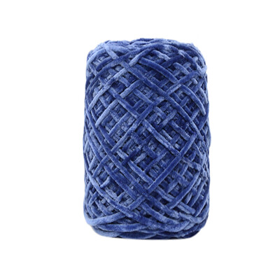 

Toponeto 100g Gold Velvet Yarn Roving Scarf Knit Wool Yarn Thickness Warm Hat Household A