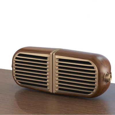 

Retro Style Bluetooth Speaker Portable TWS Wood Grain Bluetooth Speaker