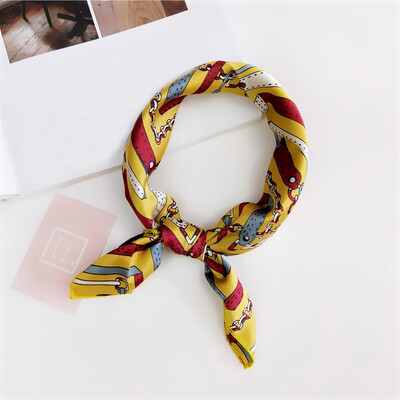 

Gobestart Fashion Women Square Head Scarf Wraps Scarves Printed Kerchief Neck Scarf