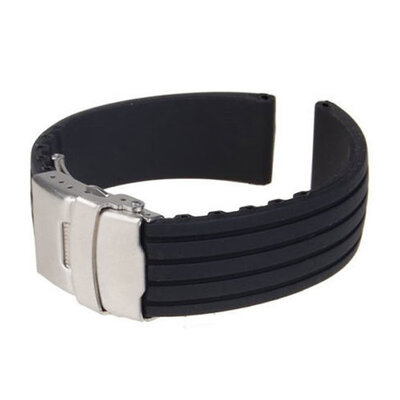 

The Best Price For Silicone Rubber Watch Strap Waterproof Band Deployment Buckle 18 202224mm