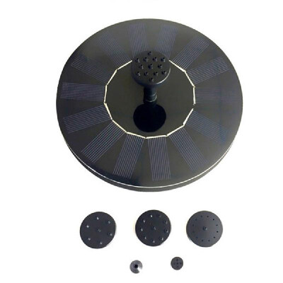

Water Floating Solar Powered Fountain Pump Brushless Bird Bath Fountain Pump Kit with Different Spray Heads