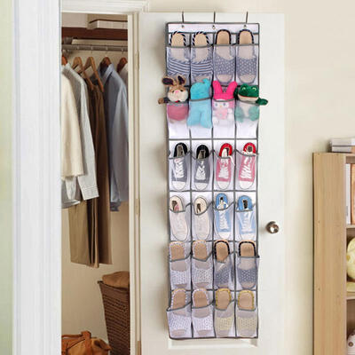 

Greensen 24 Pockets Non-woven Fabric Folding Hanging Door Closet Storage Bag Shoes Organizer
