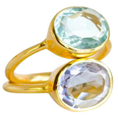

Gold color Austria Crystal Ring Open Rings for Women Party Jewelry