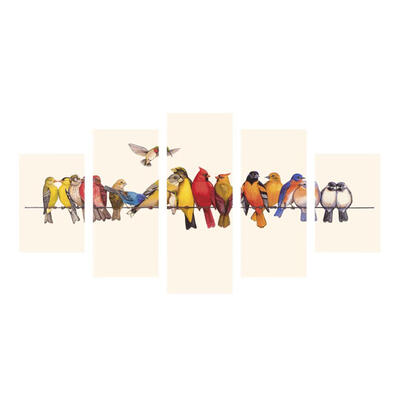 

Standing Birds 5 Piece HD Printed Canvas Paintings Posters Wall Art Picture