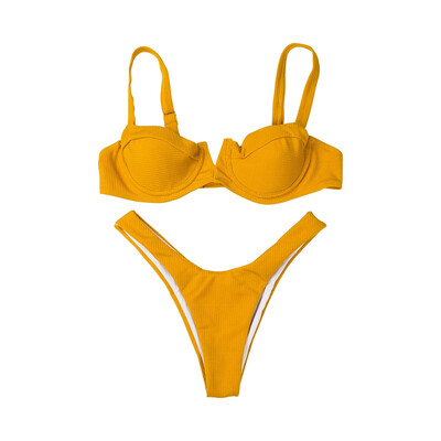 

Women Bandeau Bandage Bikini Padded Set Brazilian Swimwear Beachwear Swimsui