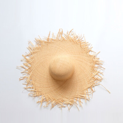 

Beach Hat outdoor sun protection long Brim Straw Hat New Korean fashion beggar hat travel sun hat