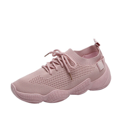 

Womens Knit Shoes Breathable Shoes Socks Light Bottom Shoes Breathable Mesh Sneakers