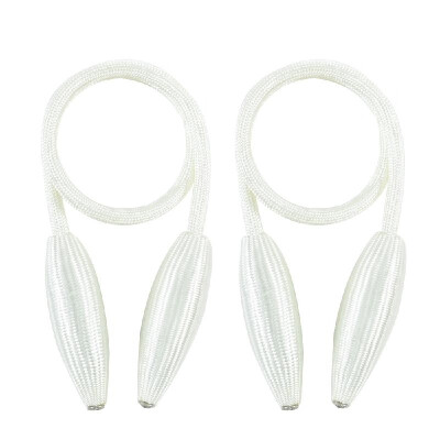 

1Pair Magnetic Curtain Tiebacks Holdbacks Curtains Rope Strap Clip for Home Office Decorative