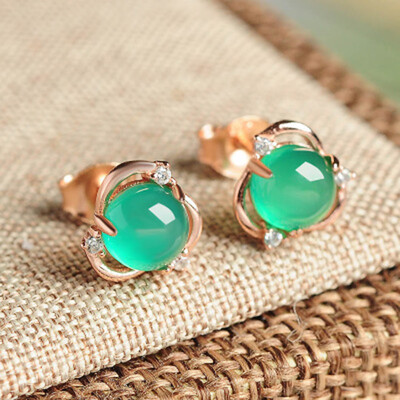 

1 Pair Pretty Faux Stone Ear Nails Stud Earrings Present Women Jewelry