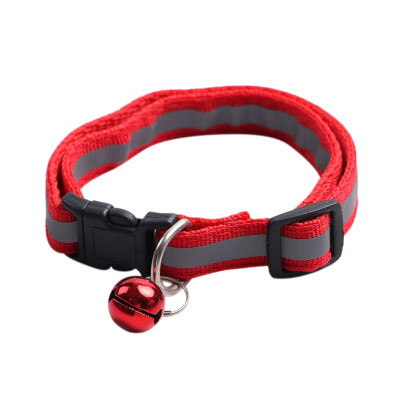 

Reflective Nylon Pet Buckle Collar with bell for Small Dogs&Kittens Pet Safe Travel Necessity