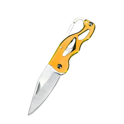 

Multifunction Outdoor Mini Key Ring Cut Camping Stainless Steel Handle Survival Cutter Rescue Tool