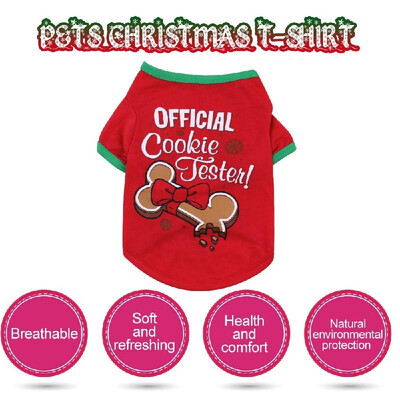 

Dog shirt Dog Christmas T-shirt Pet T-shirt Dogs Christmas T-Shirt Summer Dog T-shirt Pet Dogs Clothing Christmas Dog Clothing Pol