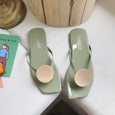 

Slippers out of the women in 2019 new summer fashion 100-way red ins cool slippers flat bottom flip-flops flip-flops