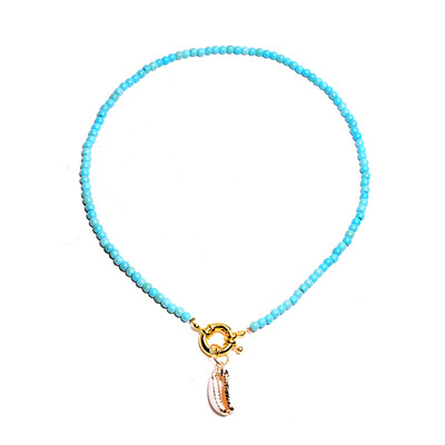 

Colorful Seed Beads Choker for Women Fashion Trendy Gold Bohemian Summer pearl Chic Bib Collier Femme Cowrie Shell Necklace 2019