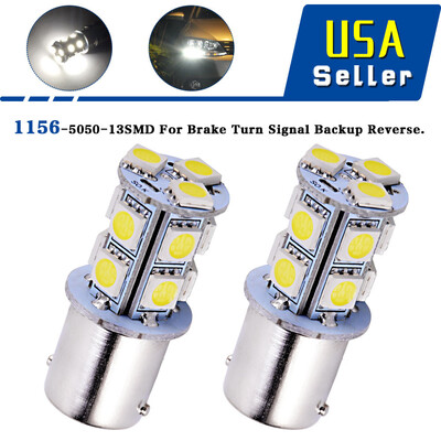 

4x 1156 Pure White High Power LED Turn Signal Tail Brake Stop Light Bulbs 1141