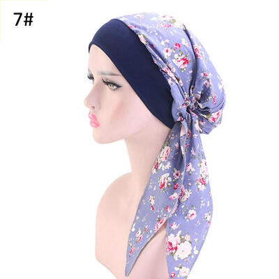 

Women Pastoral Elastic Cotton Turban Hat Head Scarf Bandana Pirate Cap Headwear