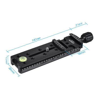 

Andoer FNR-200 200mm Quick Release Plate Tripod Nodal Slide Tripod Rail Quick Release Plate Clamp Adapter Adopt for Arca Swiss Sta