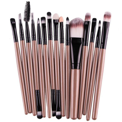 

〖Follure〗15 pcs Makeup Brush Set tools Make-up Toiletry Kit Wool Make Up Brush Set