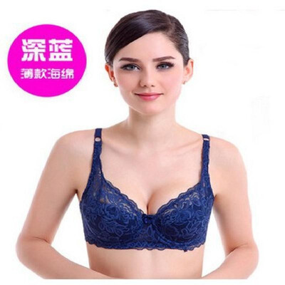 

Summer new ultra-thin breathable sexy lace bra apricot