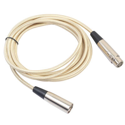 

Microphone Audio Cable 3Pin XLR Male to Female Extension Aux Cable Gold