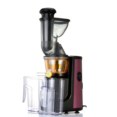 

150W Electric Slow Whole Fruit Vegetable Juicer Low Noise Juice Extractor Luxury Purple Stainless Steel Finish