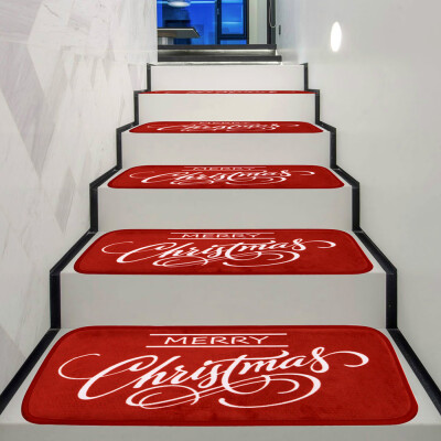 

Tailored Christmas Decoration 1Set Non-Slip Coral Fleece Resistant Carpet Stair