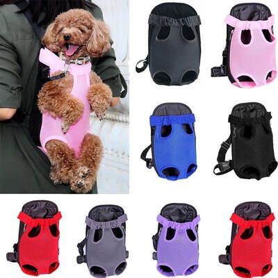 

Nylon Mesh Pet Puppy Dog Cat Carrier Backpack Front Net Bag Tote Sling Carrier