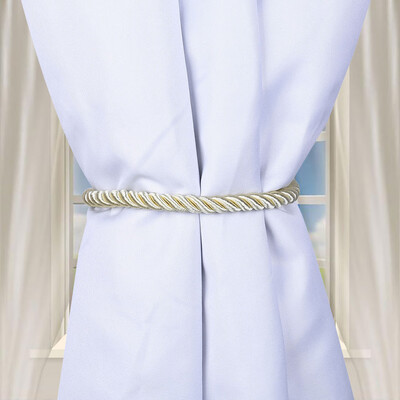 

Toponeto Ropes Tie Backs for Window Curtain Cord Buckle Tiebacks Braided Tie Backs