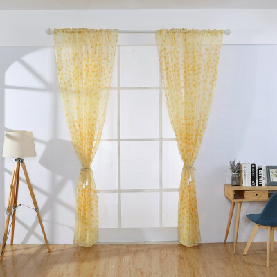 

Window Curtain Flower Print Divider Tulle Voile Drape Panel Sheer Scarf Valances Curtains Explosion bedroom living room curtain