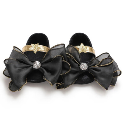 

Cute Girl Baby Shoes Non-slip Comfortable Bow Flower Princess Toddler Shoes