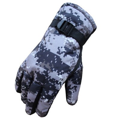 

New Fashion Autumn And Winter Camouflage Cotton Warm Gloves Unisex Plus Velvet Thickening Outdoor Riding Full Finger Gloves