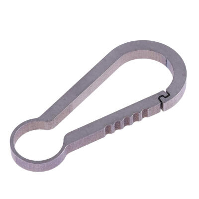 

EDC Titanium Ti Alloy TC4 Spring Carabiner Keychain Holder Snap Hook Hanger