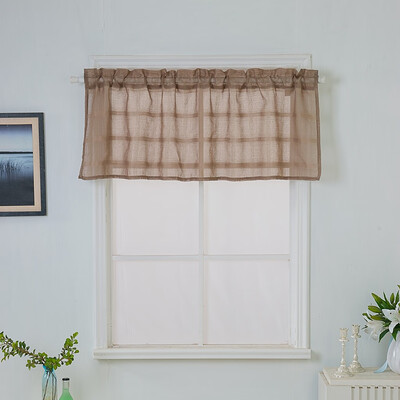 

Gobestart Valance Curtains Extra Wide&Short Window Treatment Kitchen Living Bathroom
