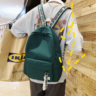 

School bag female ins wind shoulder bag male fashion trend Korean version of Harajuku high school students junior high school students large capacity backpack