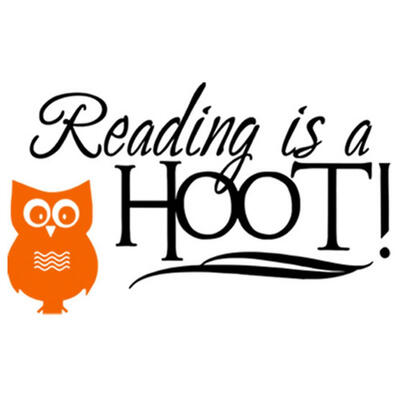 

Reading is a Hoot Quote Cartoon Wall Sticker Living Room Home Decal Art Decor Home Art Decor Wall Decal