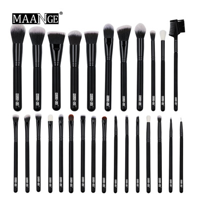 

Toponeto 27Pcs Wooden Cosmetic Eyebrow Eyeshadow Foundation Brush Makeup Brushes