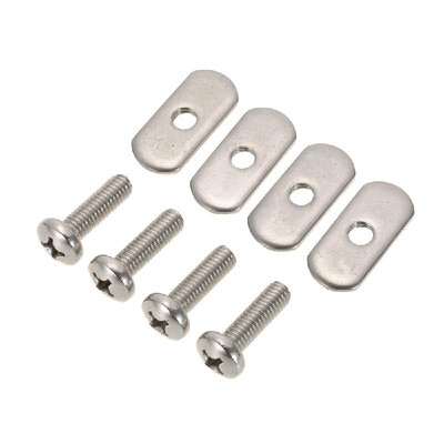 

4 Stainless Steel Kayak RailTrack Screws & Track Nuts Hardware Gear Mounting Replacement Kit for Kayaks Canoes Boats Rails