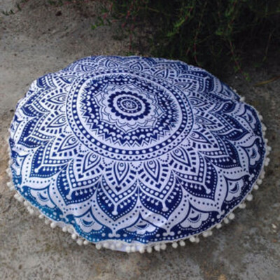 

Gobestart Indian Large Mandala Floor Pillows Round Bohemian Cushion Cushions Cover