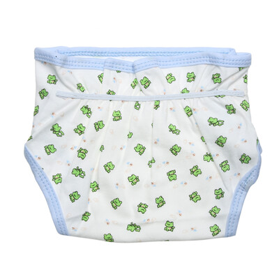 

Baby Infants Breathable Soft Cotton Diaper Pants Reusable Cartoon Nappy